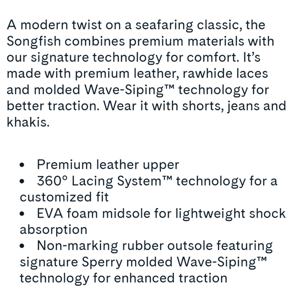 EUC Sperry Songfish Boat Shoes - Size 5 - Picture 7 of 8